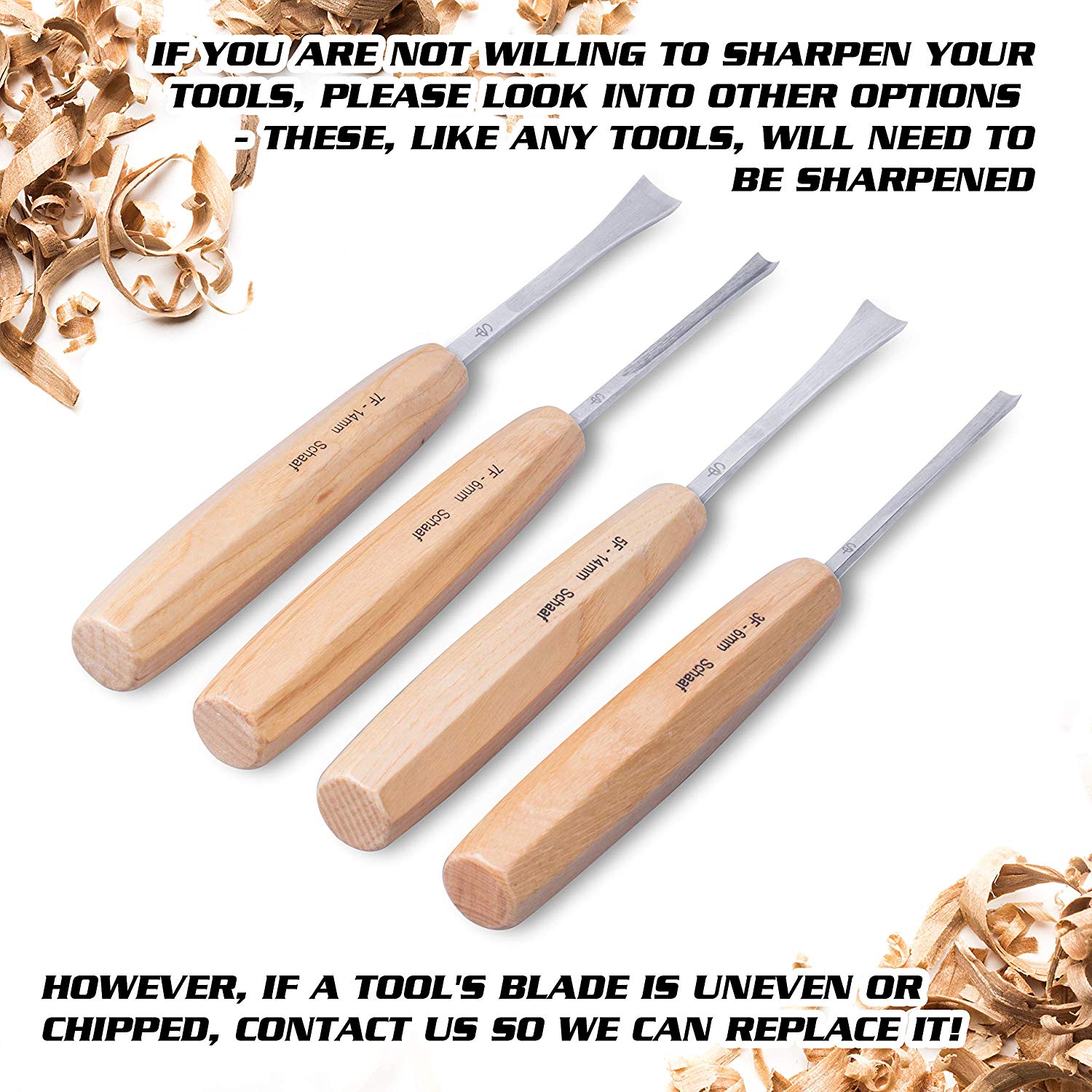 Wood carving tool replacement guarantee Schaaf Tools